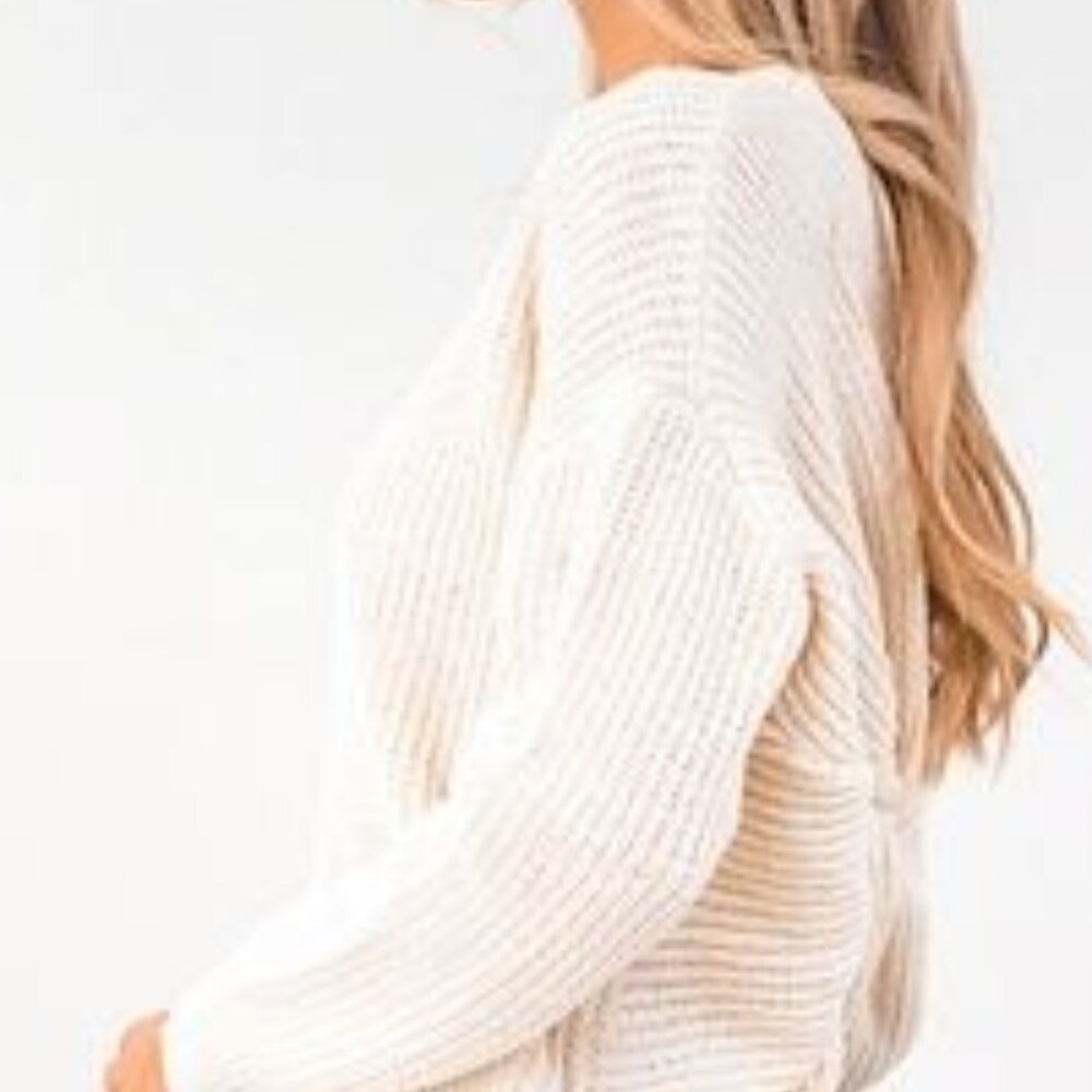 1 - NWT- 525 AMERICA TWO WAY TWIST SWEATER (SOLD OUT ON REVOLVE) - Picture 4 of 8